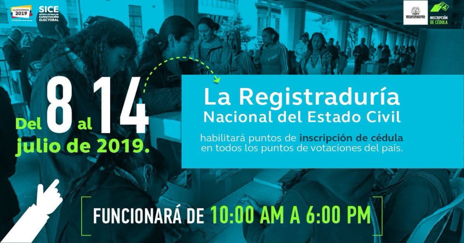 Del 8 al 14 de julio puedes inscribir la cédula para votar 