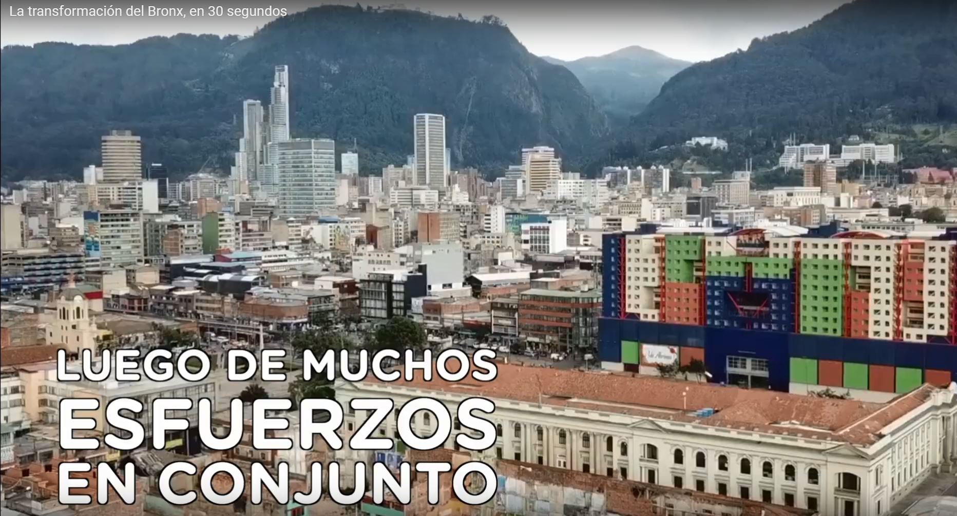 La transformación del Bronx en 30 segundos - Foto: Youtube Alcaldía de Bogotá.