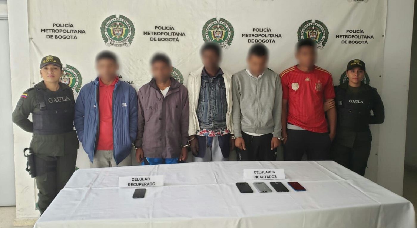 Policía desarticula banda de robo de celulares