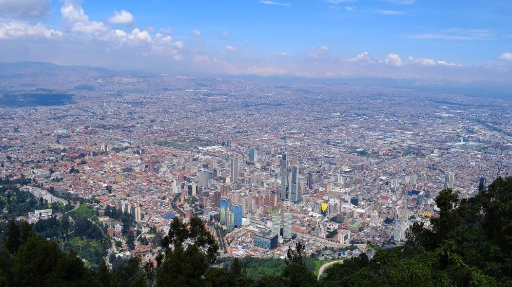 Imagen panorámica de Bogotá