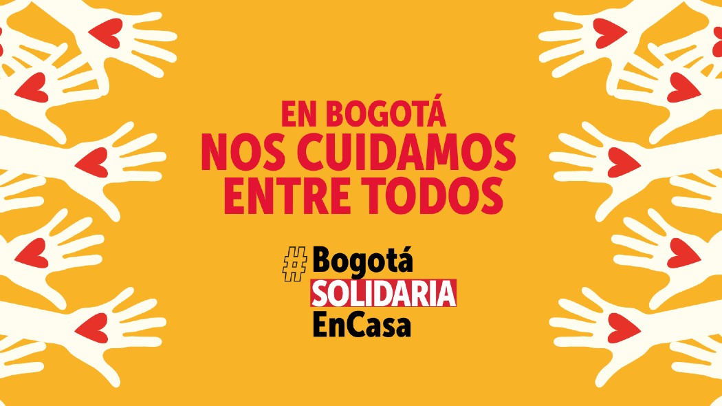 Publicidad del programa Bogotá Solidaria en Casa