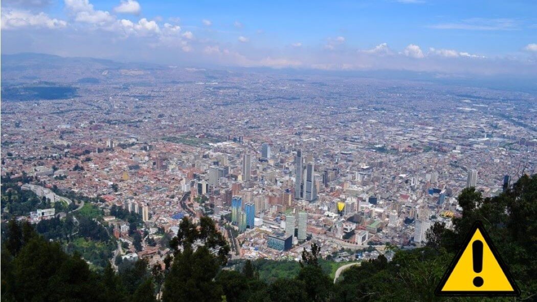 Imagen panorámica de Bogotá