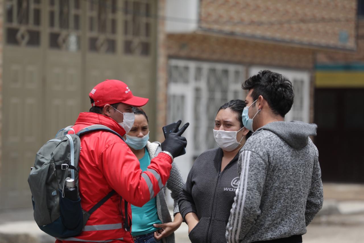 Gestores de convivencia en trabajo de campo durante la cuarentena