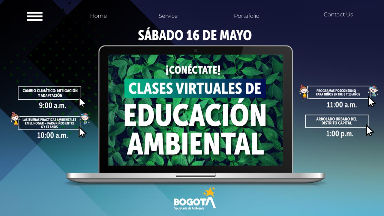 Imagen Secretaría de Ambiente. Clases virtuales educación ambiental.