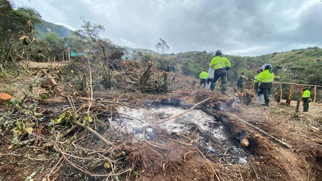 Imagen de los daños en la reserva.