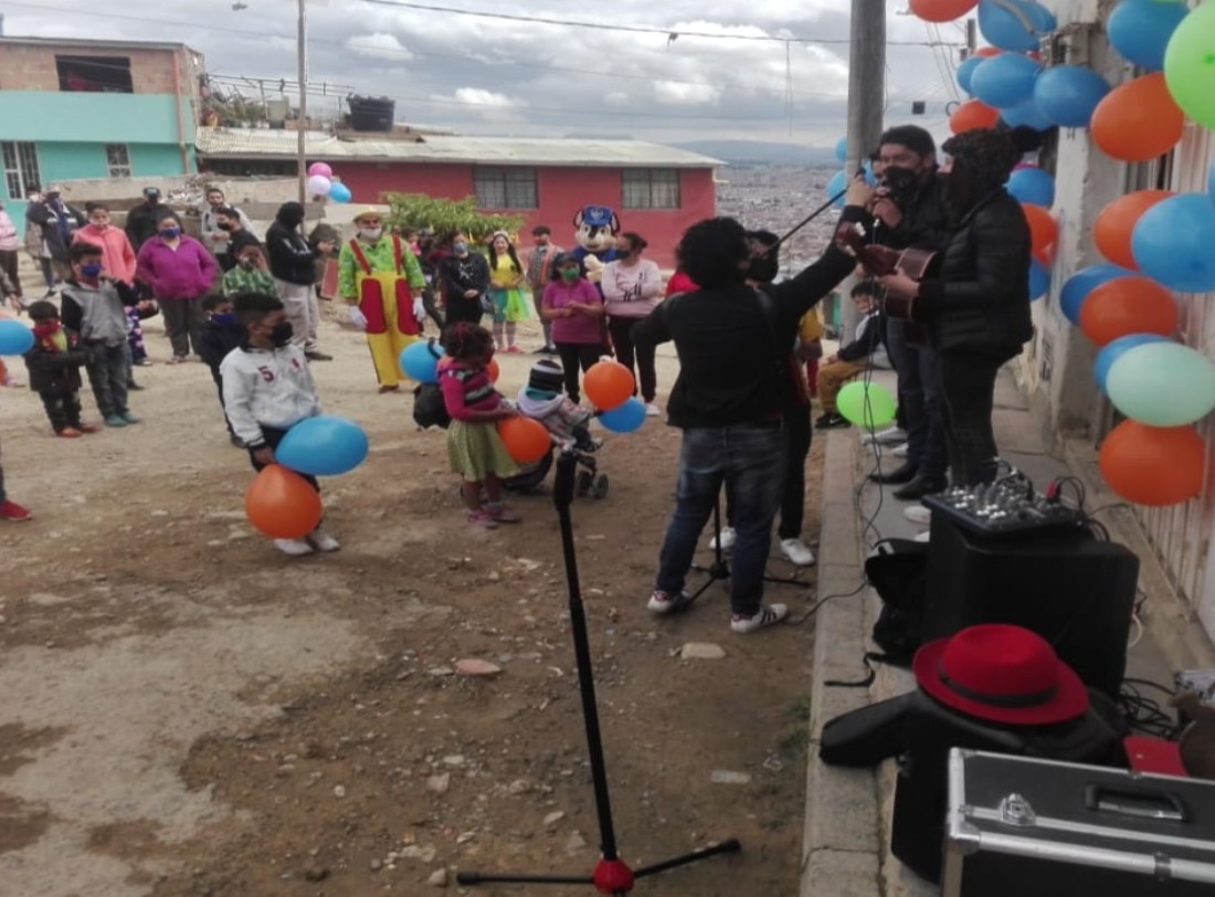 Evento Jesús a la calle en Cazucá.