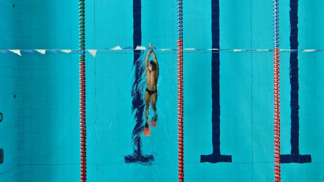 Natación con aletas retomó entrenamientos en el Complejo Acuático Simón Bolívar.