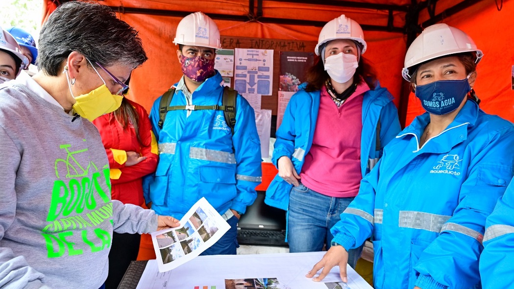 La alcaldesa Claudia López revisó los avances de la obra