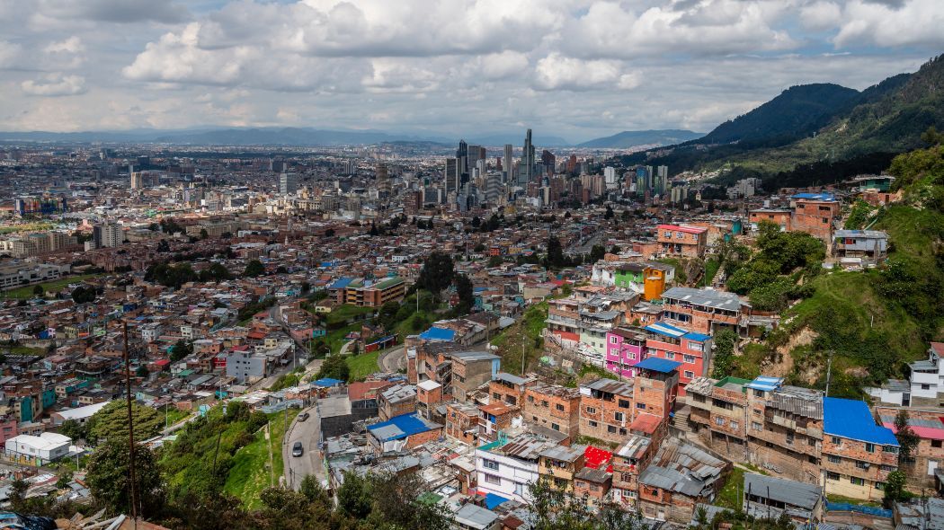 Vista aérea de Bogotá