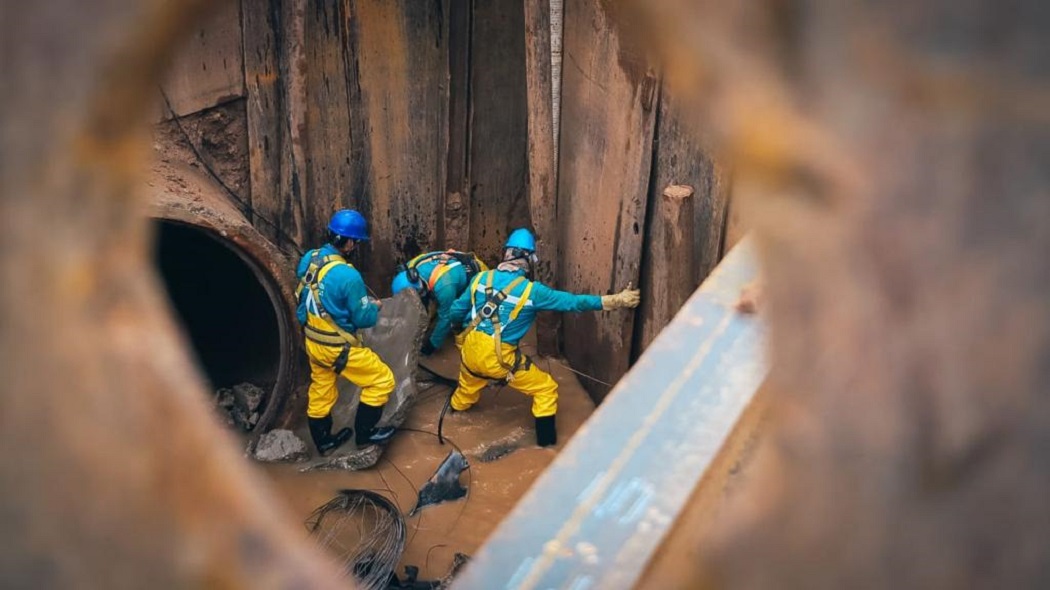 Las obras se desarrollan sin contratiempo conforme al cronograma establecido.