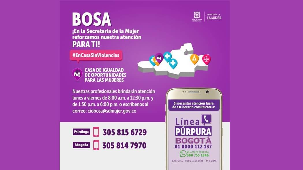 Imagen de los puntos de atención en Bosa.