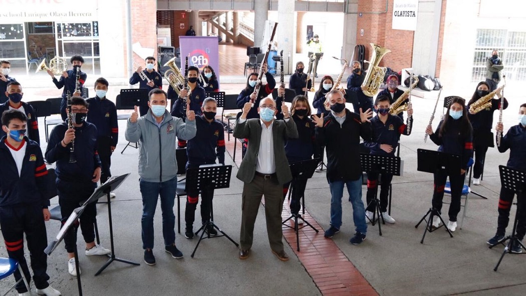 El Proyecto de Formación Musical Vamos a la Filarmónica ofrece procesos de formación en 33 Centros Filarmónicos Escolares, que se desarrollan en Instituciones Educativas del Distrito. Foto: OFB.