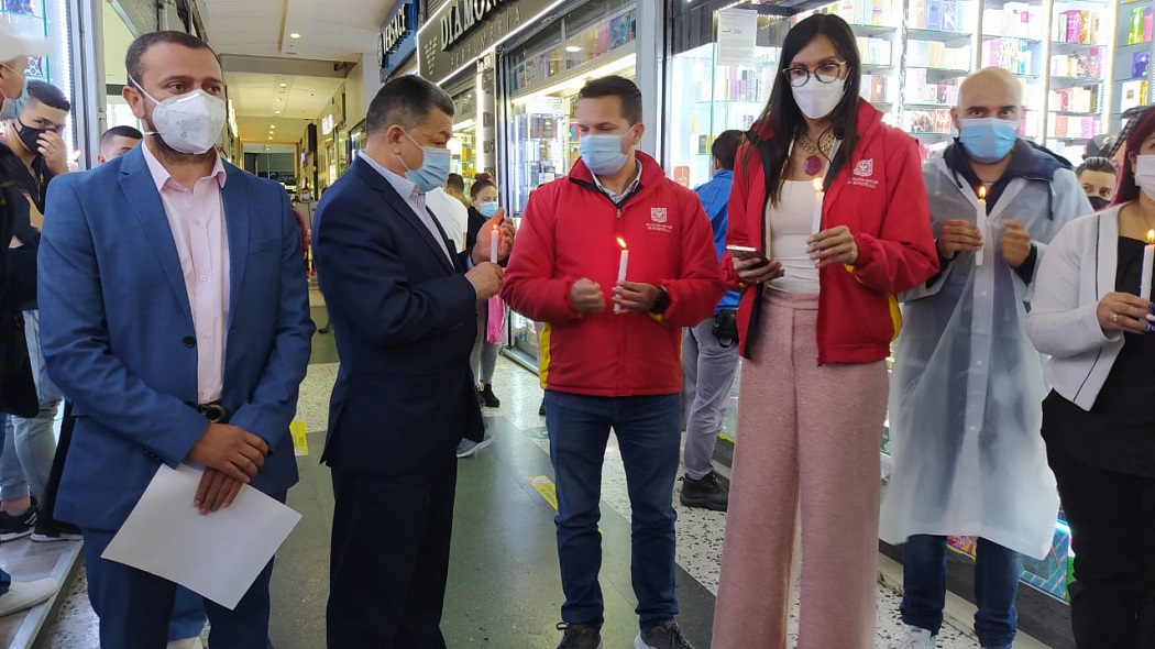 Los comerciantes pidieron por la salud de Daniel Troncoso que en este mommento lucha por su vida