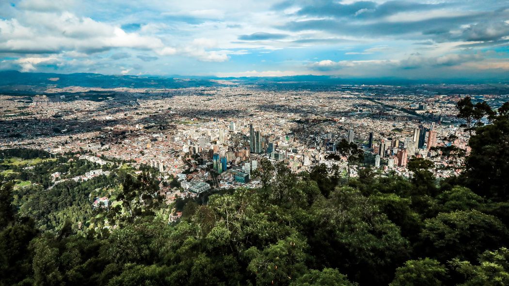 Vista aérea de Bogotá