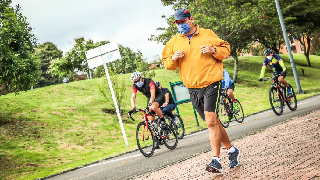 Imagen de ciclovía en Bogotá.