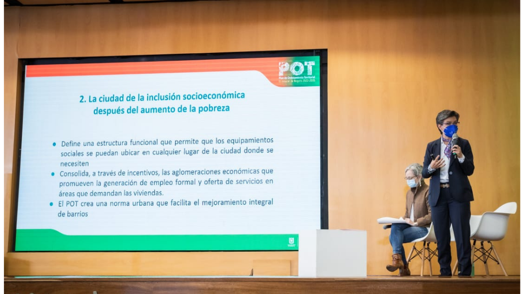 Como innovación frente a las normas vigentes, el POT radicado facilita la prestación de servicios sociales