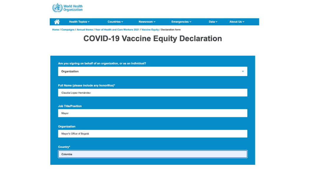 In recent days the Mayor also joined the declaration of Vaccine Equity of the C40 Cities Climate Leadership Group