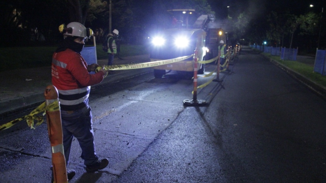 Obras nocturnas en las vías