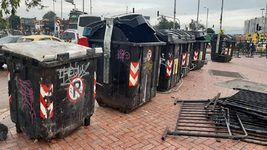 Daño y vandalismo de contenedores públicos