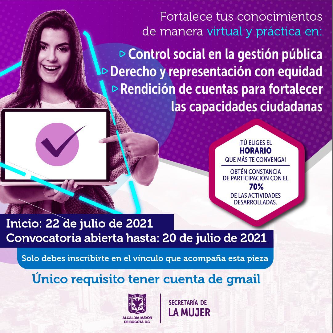 La convocatoria al curso está abierta hasta el 20 de julio. Pieza: Secretaría de la Mujer.