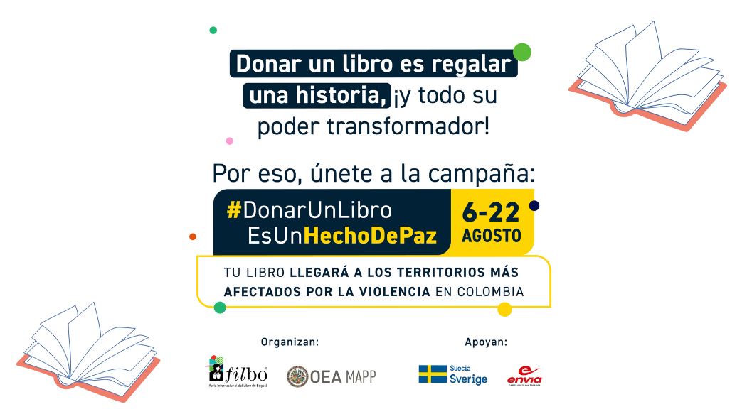 Llevar un sinfín de historias y voces a quienes no tienen el acceso a la literatura, es el objetivo de la campaña Donar un libro es un hecho de paz