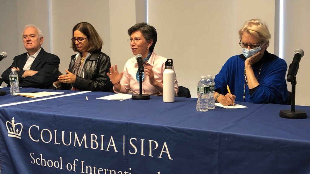 Alcaldesa Claudia López en Universidad de Columbia