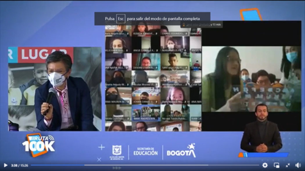 Pantallazo de Facebook Live tabletas