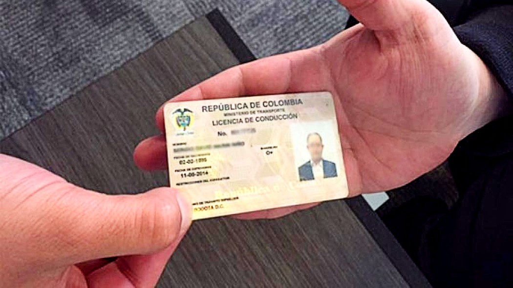 Licencia de conducción.