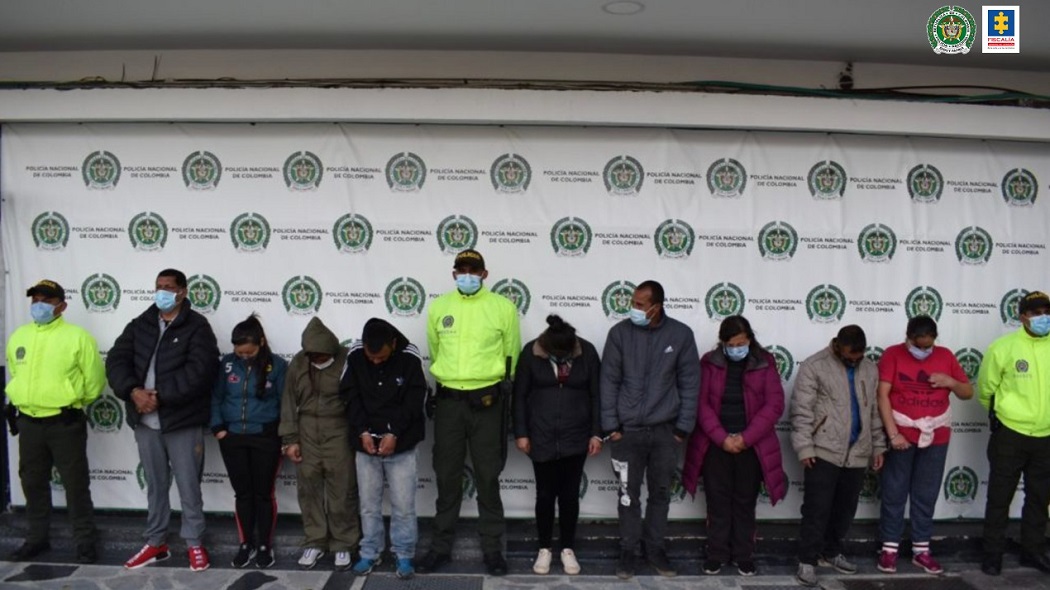 Bogotá: 9 personas de la banda 'La Bomba' fueron enviadas a la cárcel