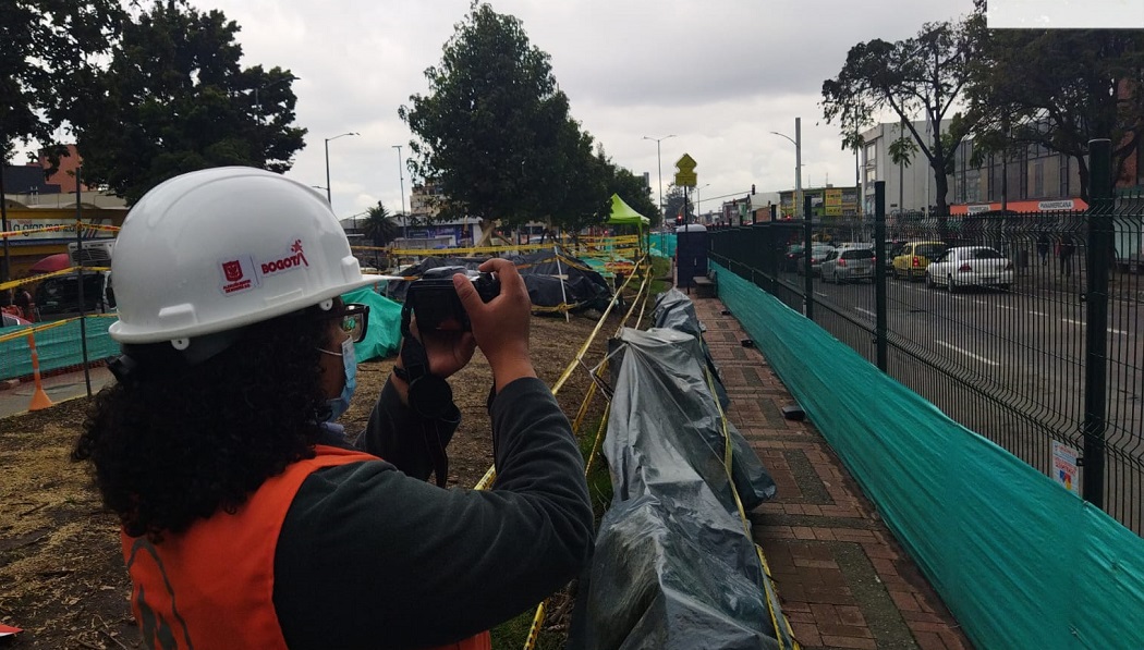 Lilibeth Palacios, Bióloga de la Empresa Metro en las obras de la Calle 72 de la Primera Línea del Metro de Bogotá. Foto: Archivo personal/ Lilibeth Palacios.