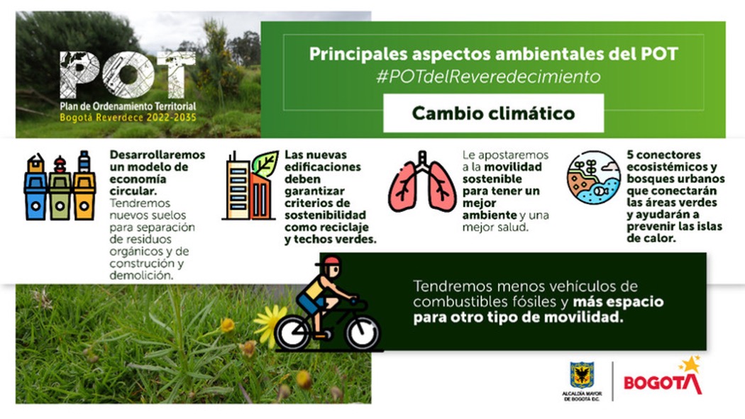 Propuestas del POT para afrontar la crisis climática en Bogotá