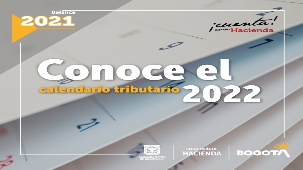 Por su parte, el impuesto de Industria y Comercio (ICA) del régimen común anual vencerá entre el 20 y el 24 de febrero de 2023 y el del régimen Preferencial tendrá plazo hasta el 27 de enero del año entrante.