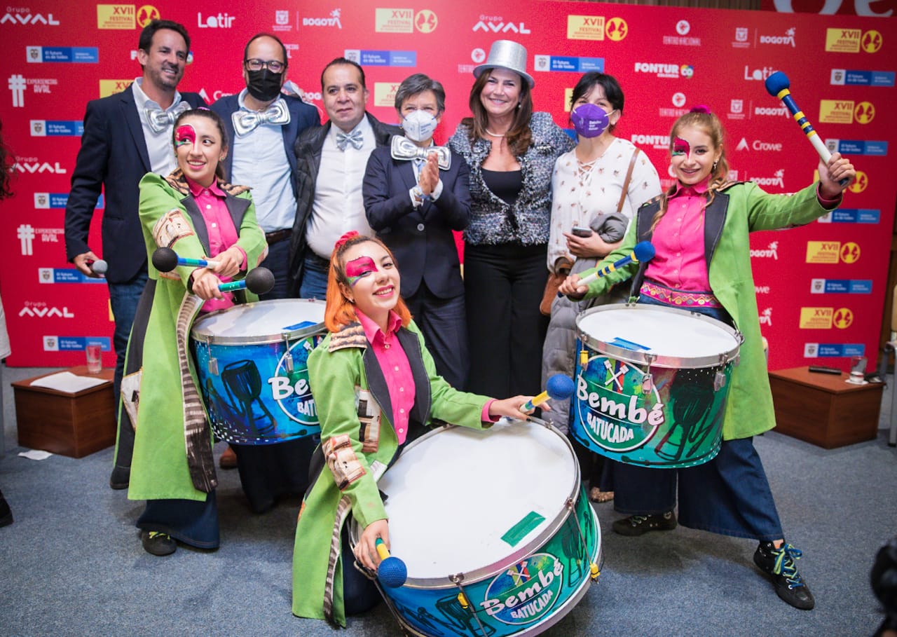 La alcaldesa Mayor de Bogotá, Claudia López, asistió este jueves al lanzamiento oficial de la edición 17 del Festival. Foto. Alcaldía.