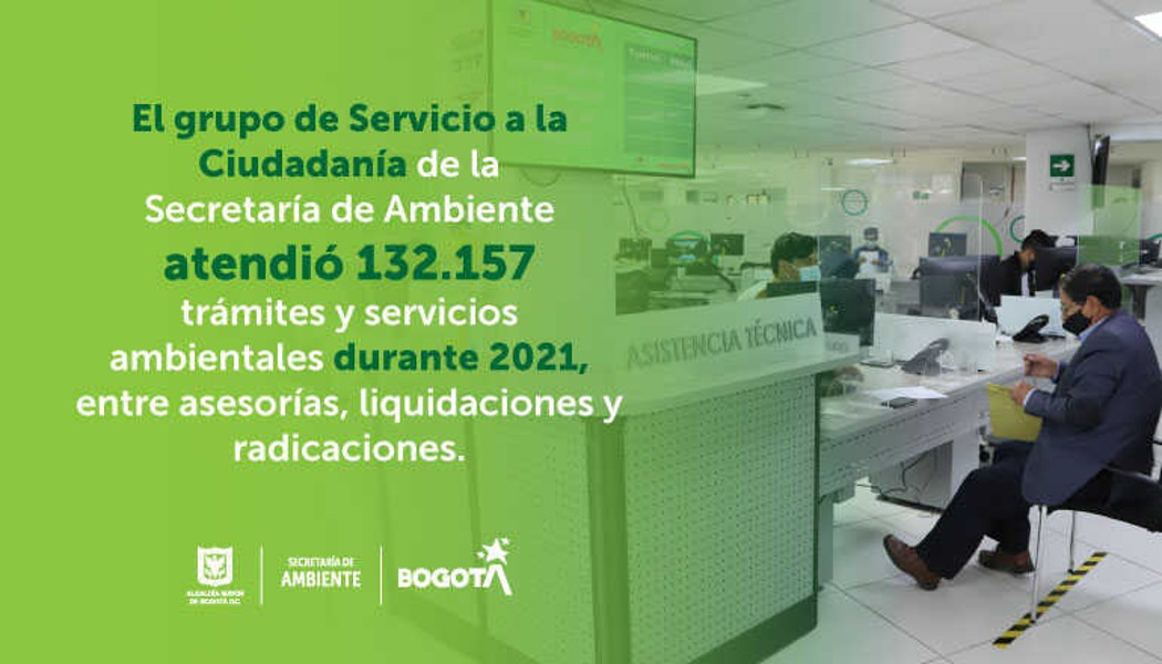 Secretaría de Ambiente atendió más de 130.000 trámites en Bogotá