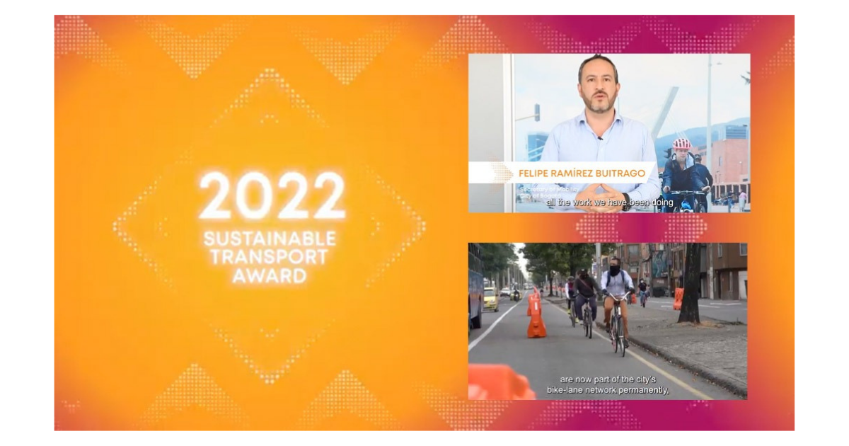 Bogotá receives international recognition for sustainable mobility