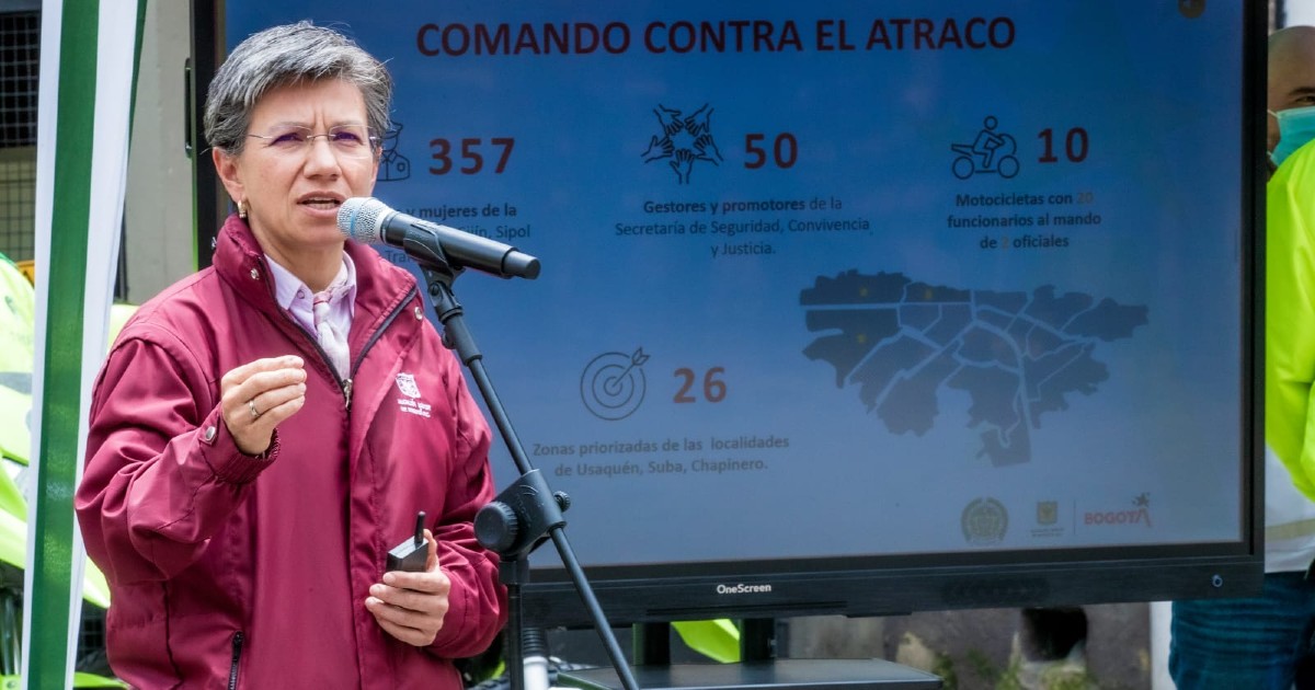 Bogotá lanza Comando contra el Atraco y medida para mejorar seguridad 