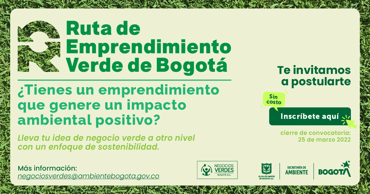 Participa en la Ruta de Emprendimiento Verde con tu idea de negocio