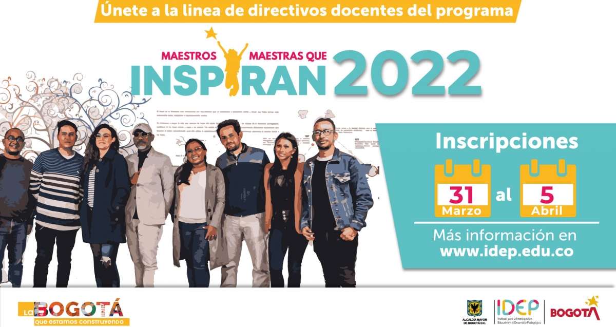 Inscripciones abiertas para convocatoria Maestros y Maestras del IDEP