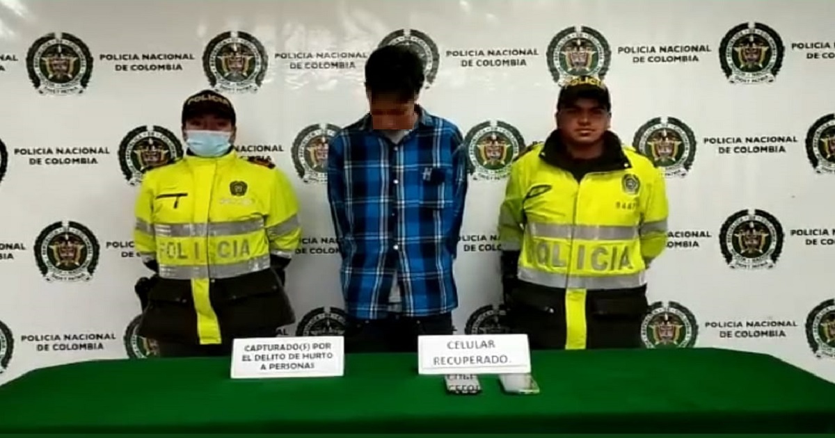 Policía capturó a hombre que intentó huir luego de hurtar 2 celulares