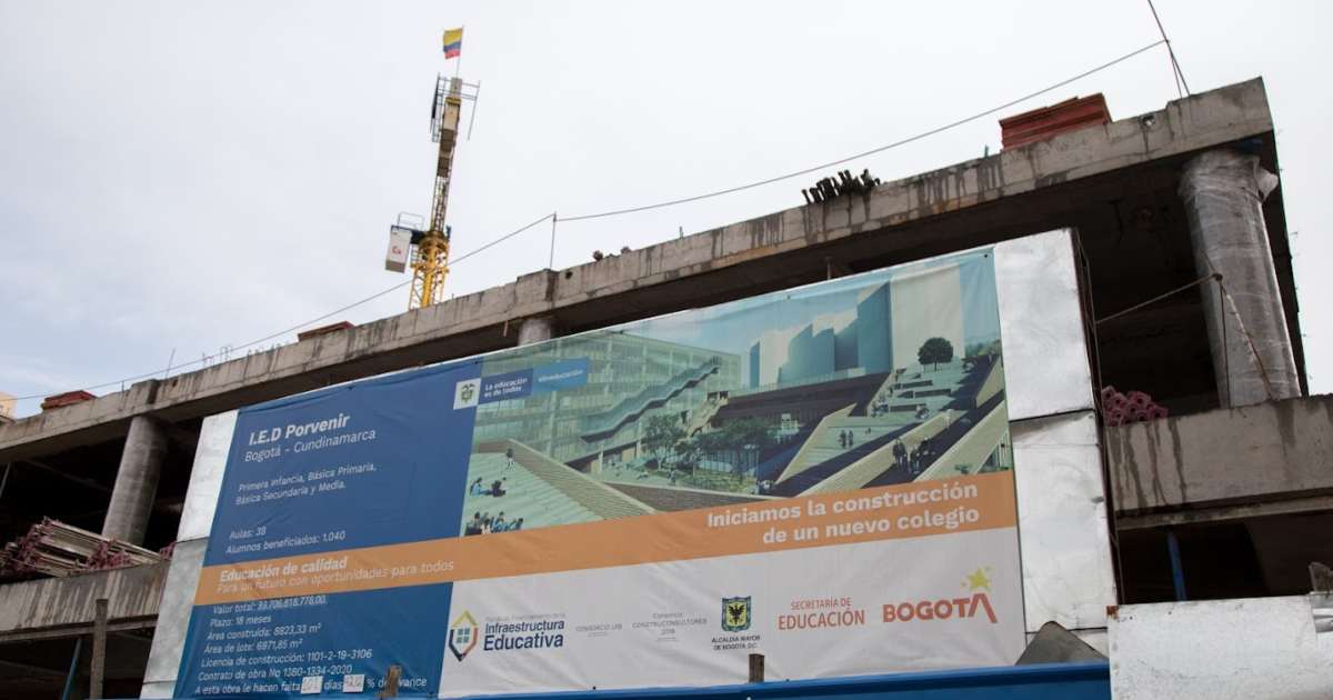 Bogotá avanza en la construcción del colegio distrital El Porvenir 