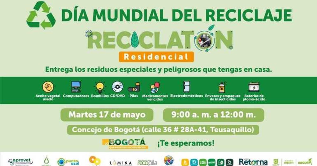 Día Mundial del Reciclaje: Únete a la gran reciclatón residencial