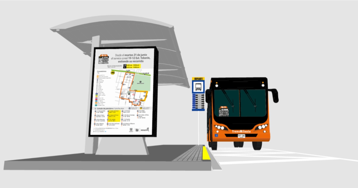 TransMilenio: Servicio zonal 19 – 12 Toberín extiende su recorrido	