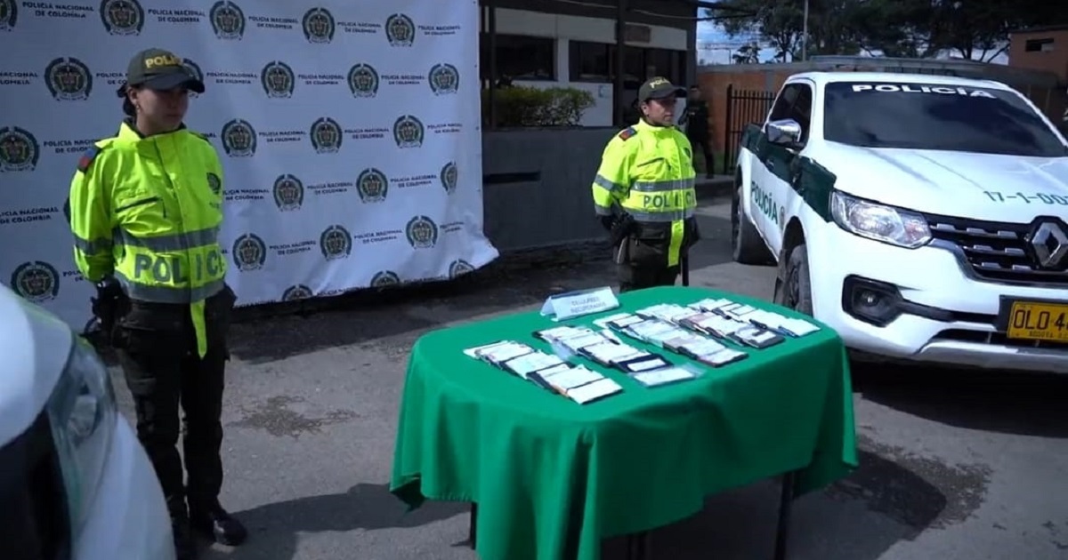 67 celulares y 1 bicicleta recuperada por las autoridades en Fontibón