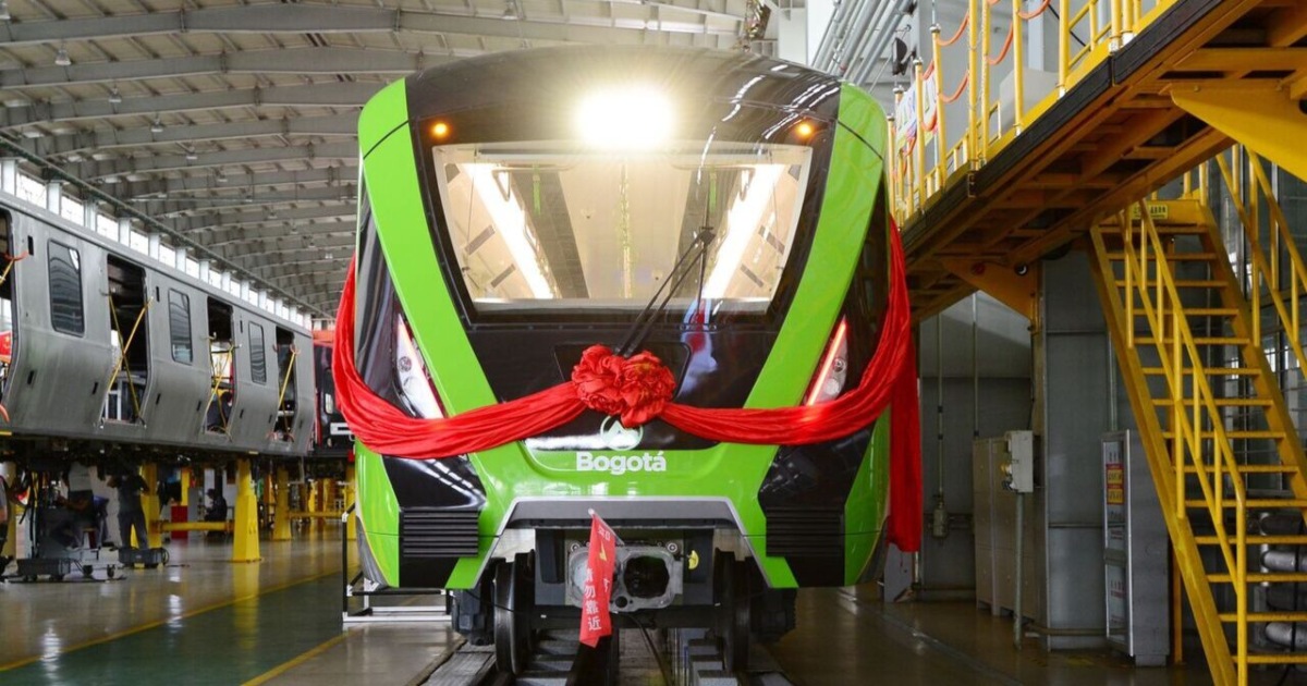  Vagón de la Primera Línea del Metro partió de China rumbo a Bogotá