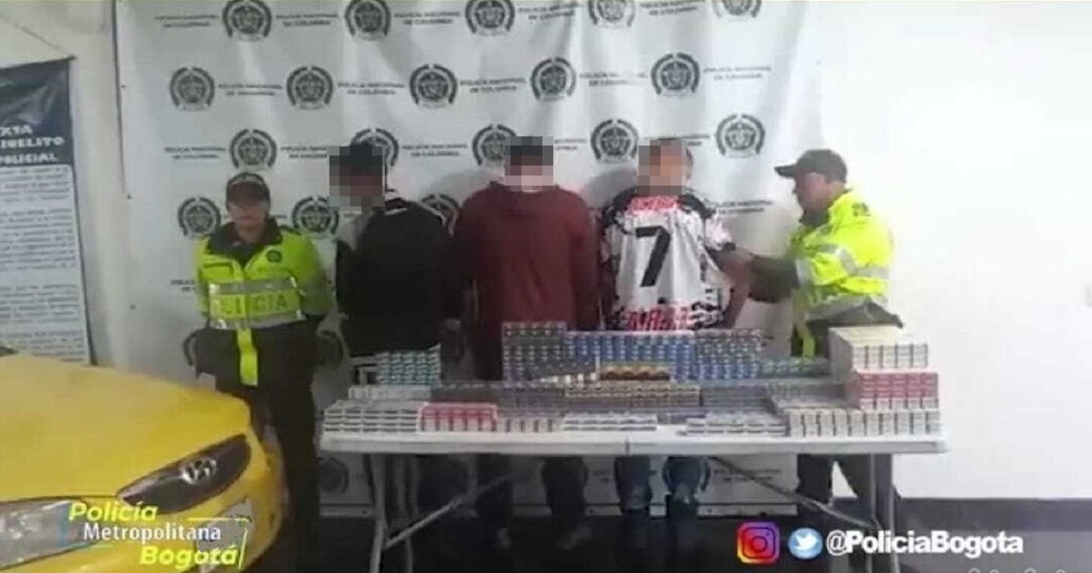 En Tunjuelito: capturados 3 hombres que huían con cigarrillos hurtados