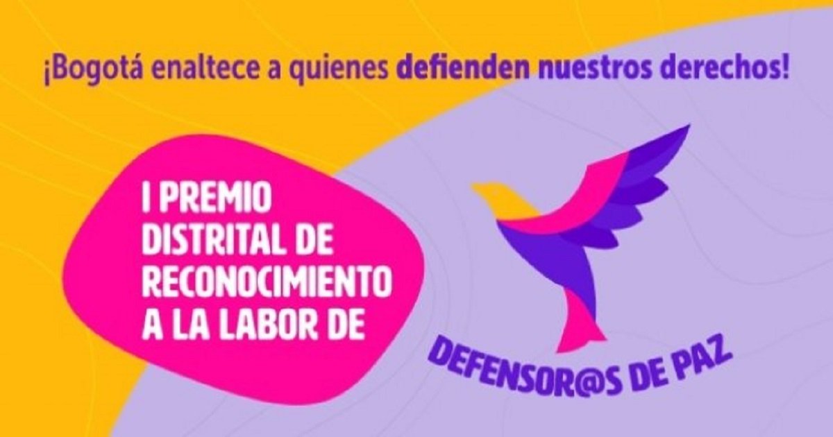 Distrito premiará a quienes trabajan por los Derechos Humanos y la Paz