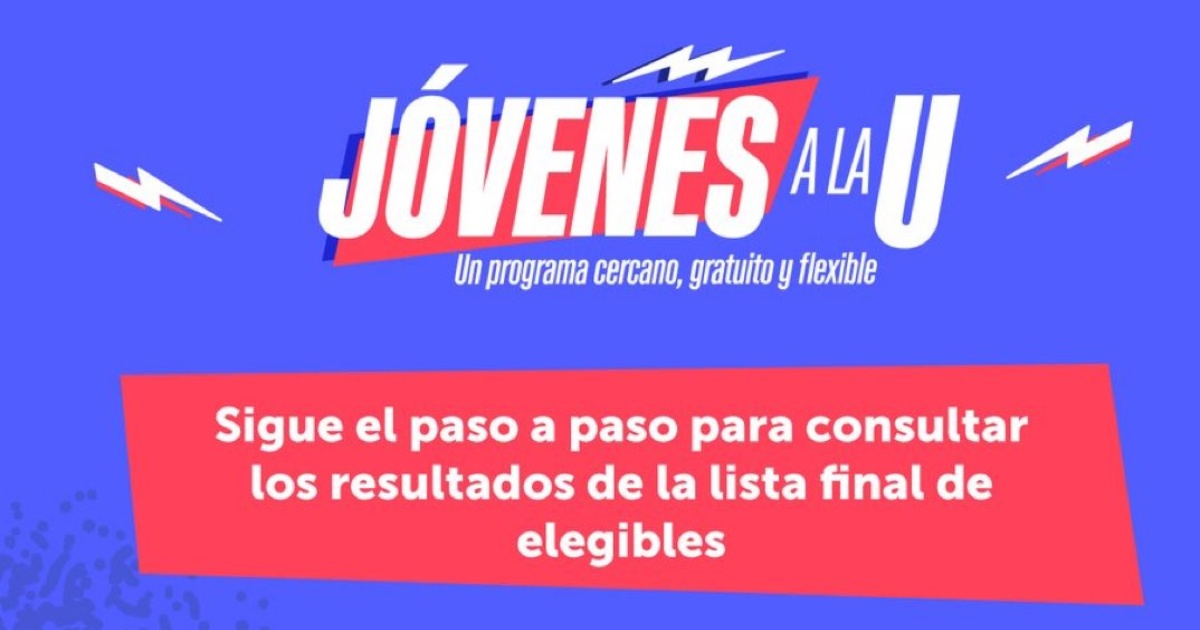 Cómo consultar los resultados de la convocatoria Jóvenes a la U 2022