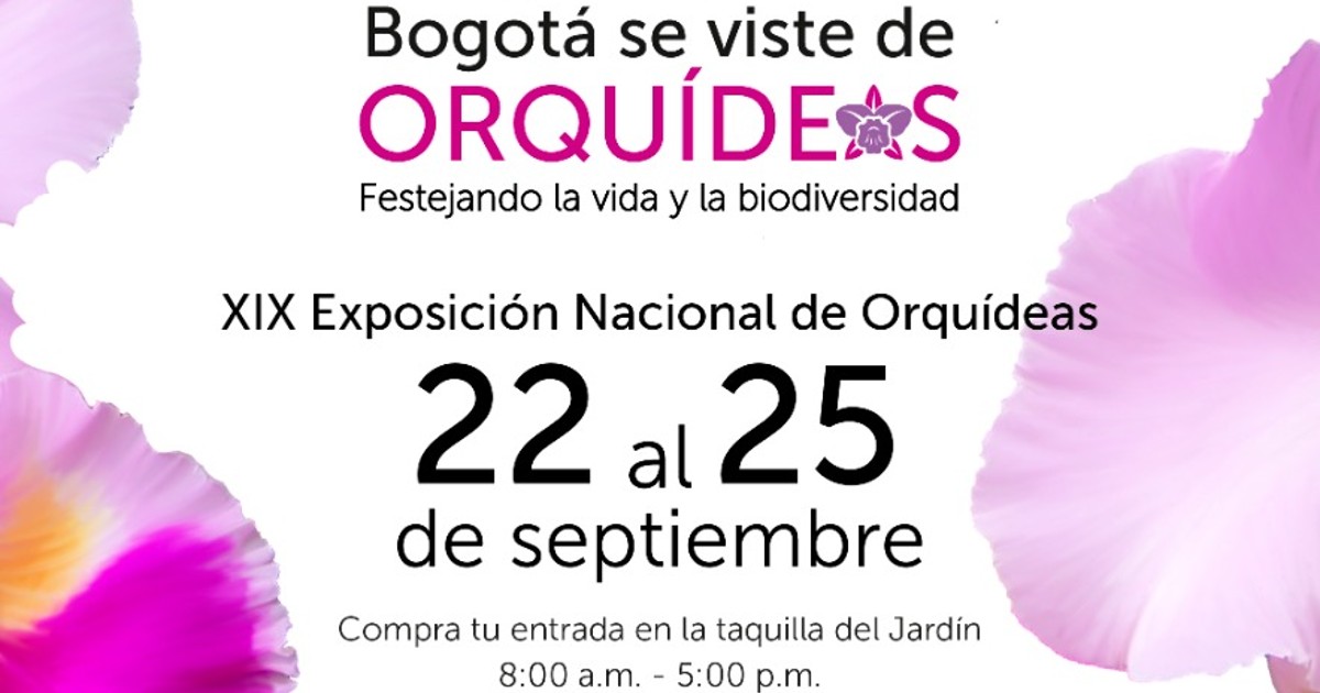 XIX Exposición Nacional de Orquídeas: 22 al 25 de septiembre en Bogotá