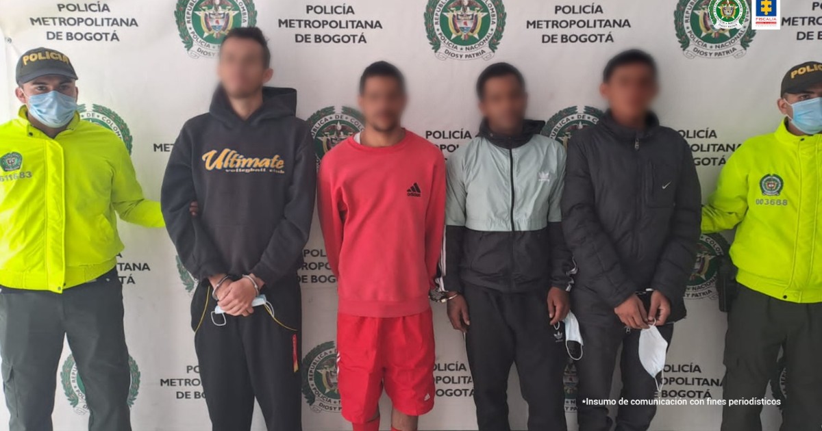 En video: estos son los 4 implicados en casos de desmembrados en Bogotá