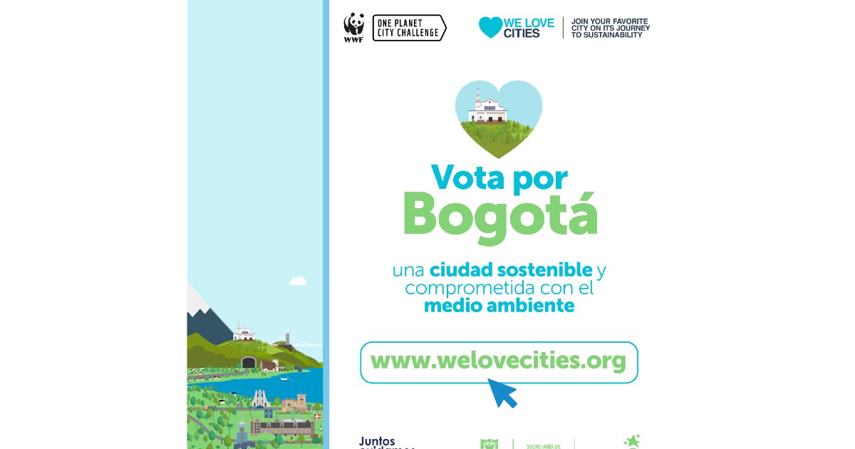 Vota por Bogotá como ciudad favorita en el concurso 'We Love Cities'